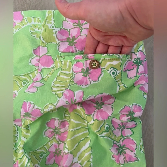 Lilly Pulitzer Resort Fit Limeade Floaters Ankle Pants - Picture 6 of 10